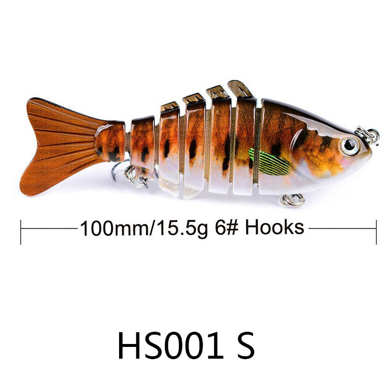 Knotty Fish Lure Hard Plastic Jointed  Glide Bait Fishing Lure Length 100mm/3.93 inches Weight 15.5 g/.54oz
