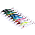 10-Piece: Jerkbait Bass Fishing Lures Kit Length 3.3 inches Weight .32 oz