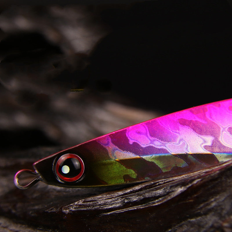 Sequined primary color small iron plate fishing lure