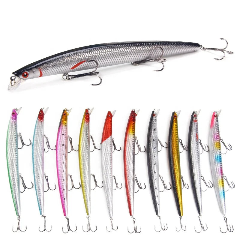 Swimming Minnow Floating Jerkbaits Bass Fishing Lure Length 18Cm/7 inches Weight 26.5g/.9