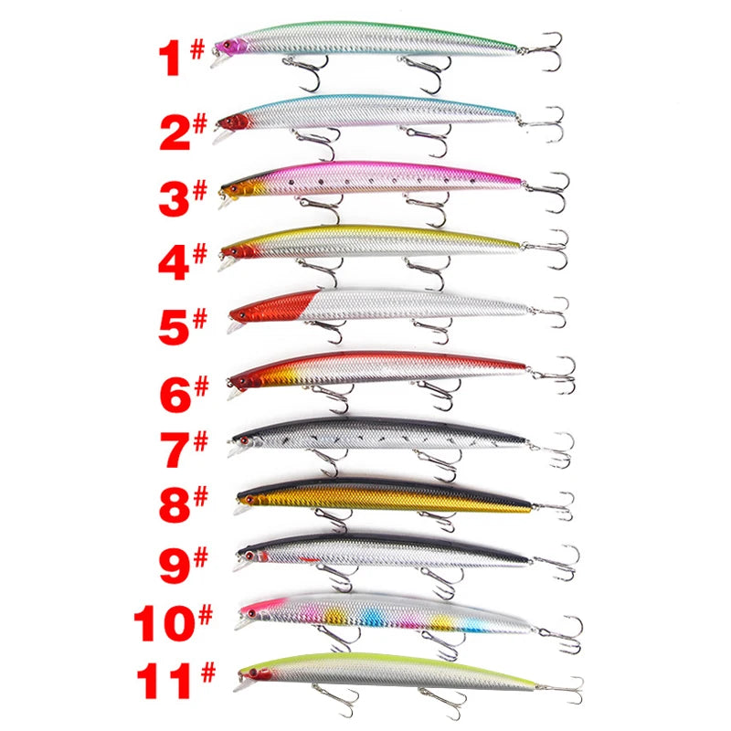 Swimming Minnow Floating Jerkbaits Bass Fishing Lure Length 18Cm/7 inches Weight 26.5g/.9