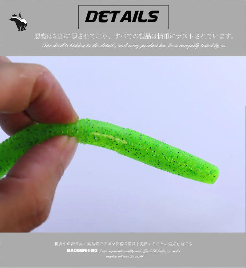 14cm 11g  Senko Worm Fishing Lure For Neko Rig Wacky Rig  Soft Silicone Gemany Material Tough Soft Plastic Swim Bait