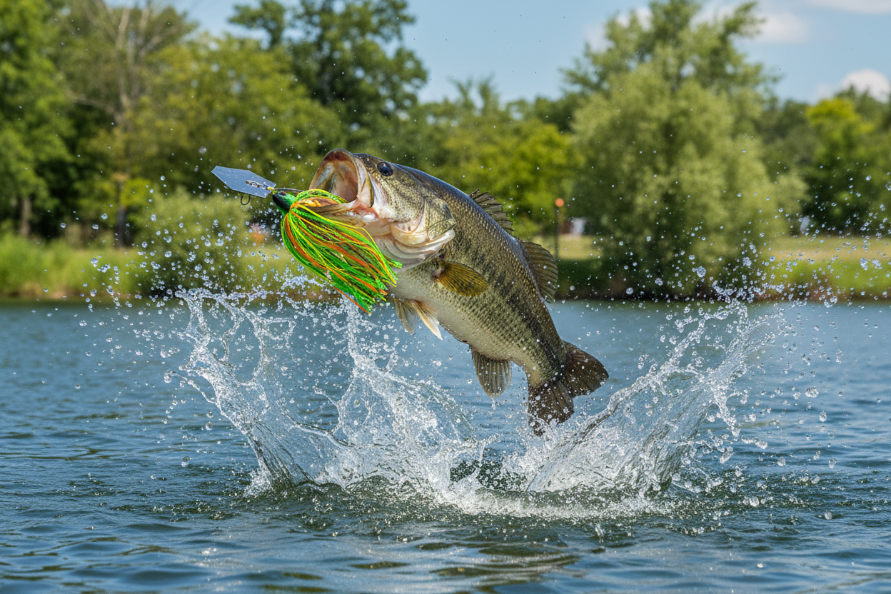 Chatterbait Fishing Lure Long Casting Trolling Bladed Jig Head Rubber Skirt Spinner Bait Artificial Bait for Bass Pike