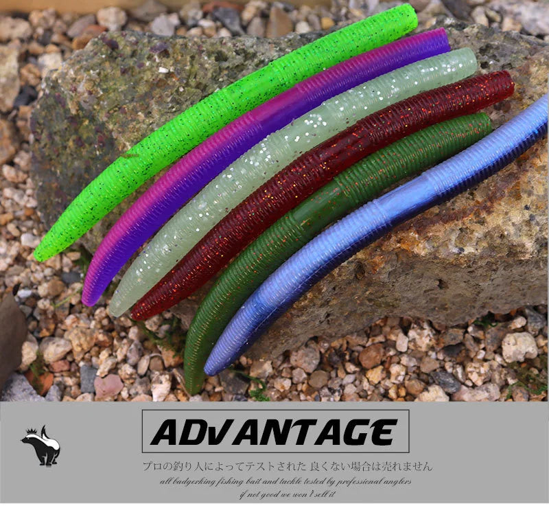 14cm 11g  Senko Worm Fishing Lure For Neko Rig Wacky Rig  Soft Silicone Gemany Material Tough Soft Plastic Swim Bait