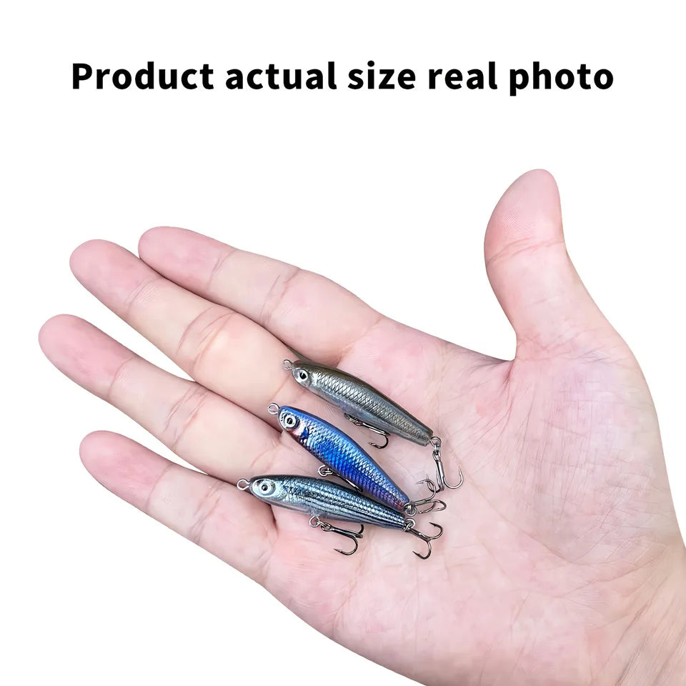 BASSKING 40mm 3.3g Sinking Pencil Bait Fishing Lure Artificial Hard Bait Bass