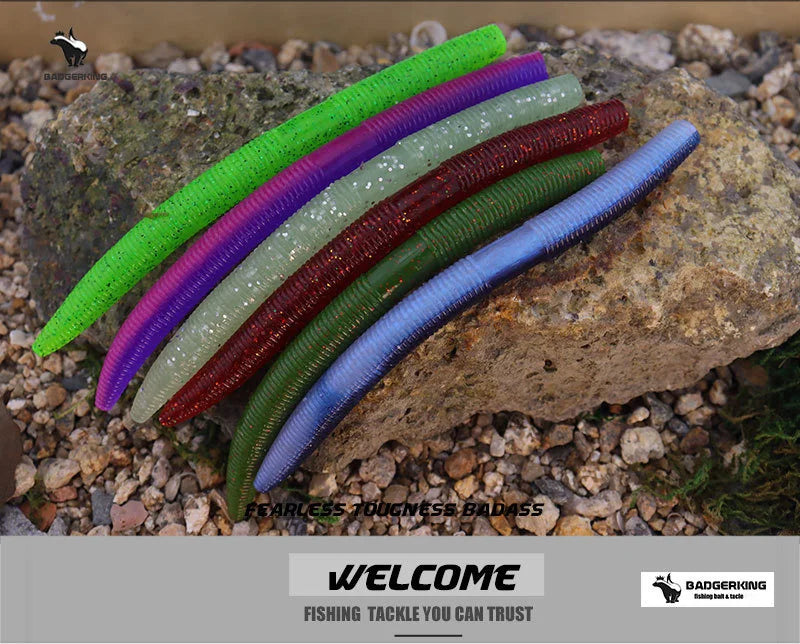 14cm 11g  Senko Worm Fishing Lure For Neko Rig Wacky Rig  Soft Silicone Gemany Material Tough Soft Plastic Swim Bait