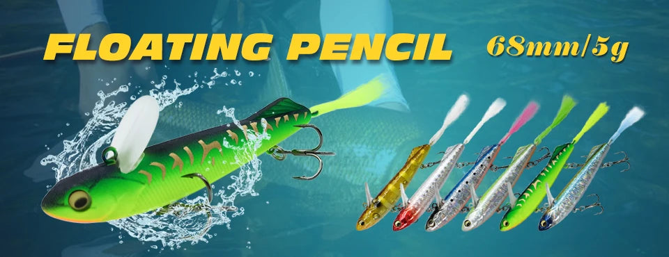 BASSKING 40mm 3.3g Sinking Pencil Bait Fishing Lure Artificial Hard Bait Bass