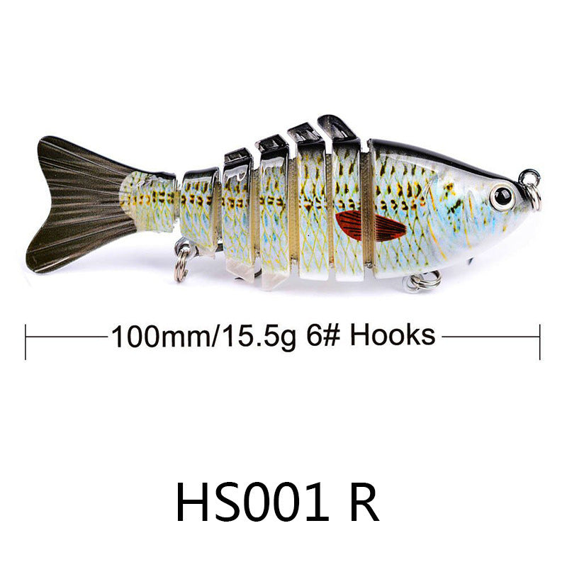 Knotty Fish Lure Hard Plastic Jointed  Glide Bait Fishing Lure Length 100mm/3.93 inches Weight 15.5 g/.54oz