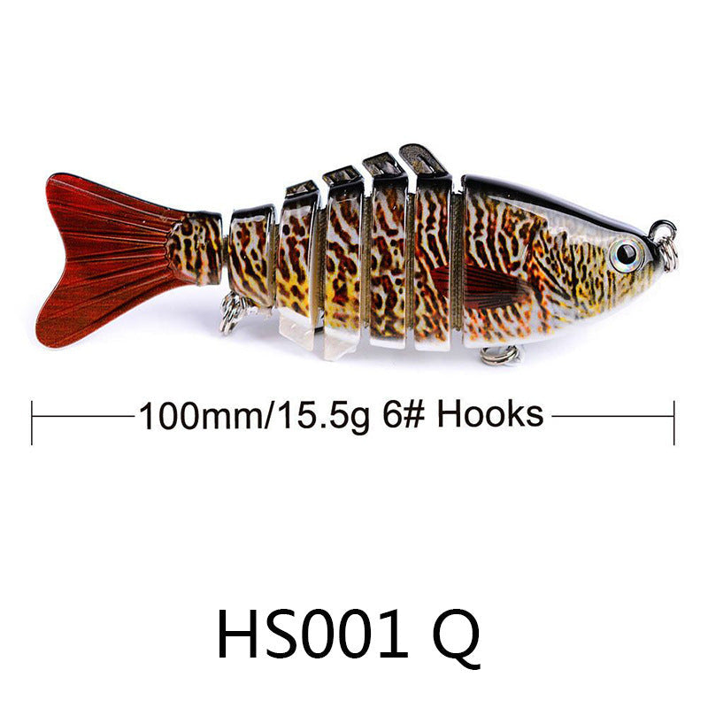 Knotty Fish Lure Hard Plastic Jointed  Glide Bait Fishing Lure Length 100mm/3.93 inches Weight 15.5 g/.54oz
