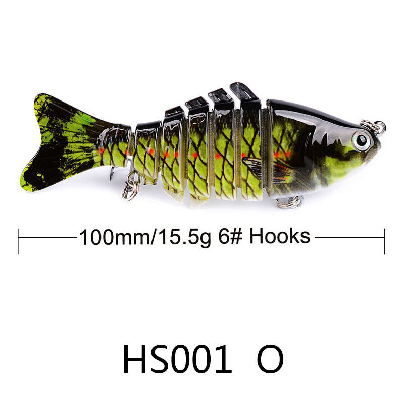 Knotty Fish Lure Hard Plastic Jointed  Glide Bait Fishing Lure Length 100mm/3.93 inches Weight 15.5 g/.54oz