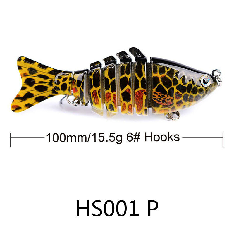 Knotty Fish Lure Hard Plastic Jointed  Glide Bait Fishing Lure Length 100mm/3.93 inches Weight 15.5 g/.54oz