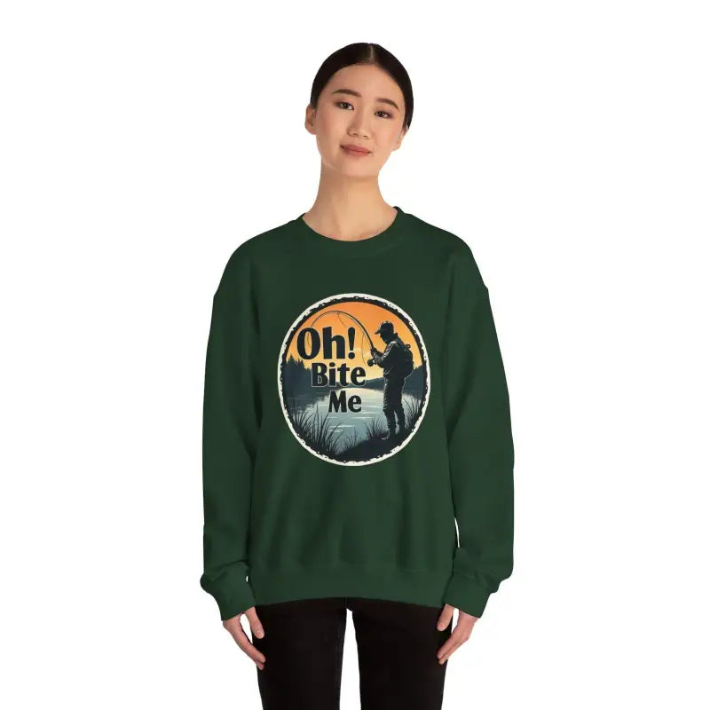 Ocean State Styles Sweatshirt Oh Bite Me Fishing Crewneck
